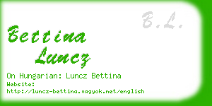 bettina luncz business card